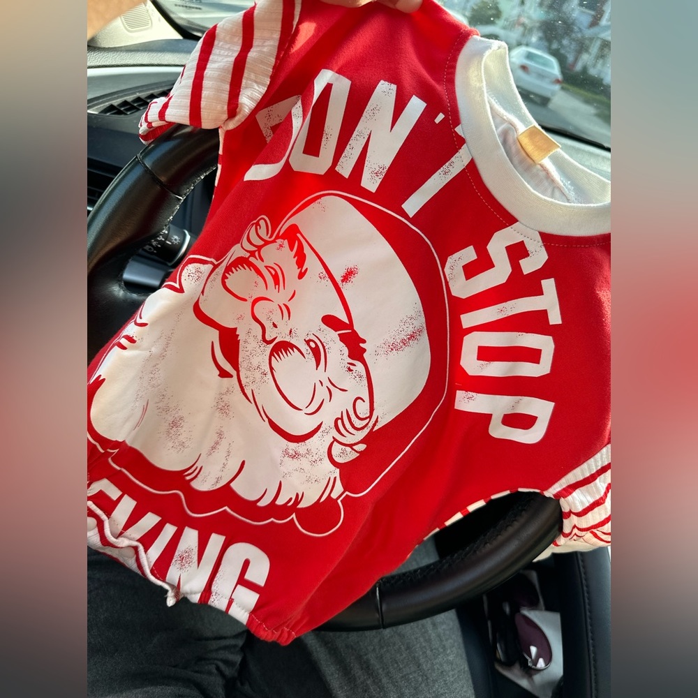 “Don’t Stop Believing” bubble romper